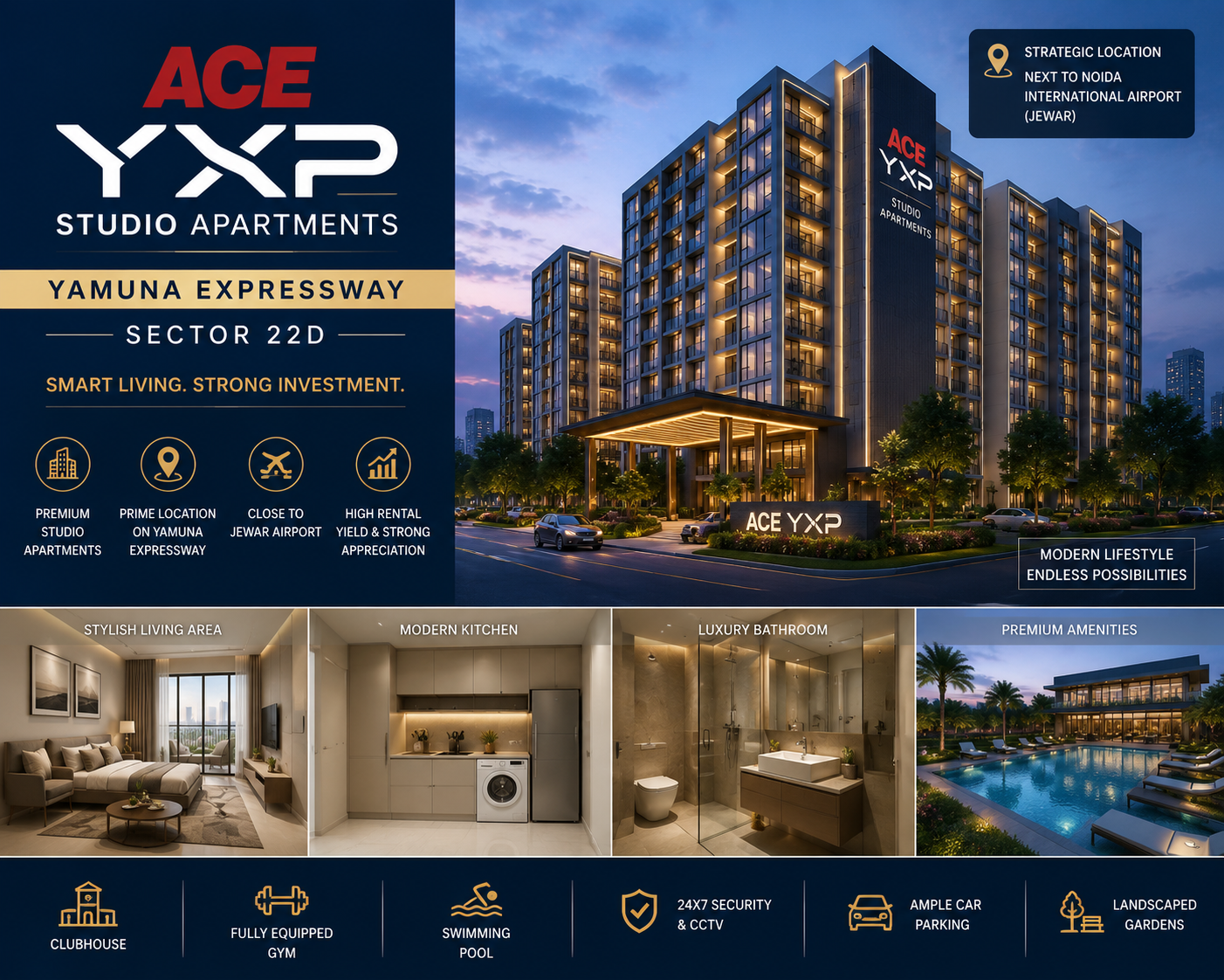 Ace YXP Studio Apartments Sector 22